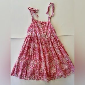 YA LIVING girls red pink cotton sundress 6x